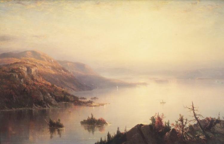 Regis-Francois Gignoux Lake George Sweden oil painting art